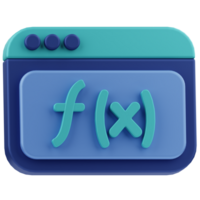 Function Programing Language 3D Illustration png