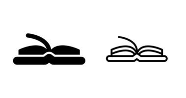 icono de vector de libro de lectura