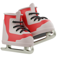 Ice Skates 3D Illustration for web, app, infographic, etc png