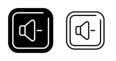 Volume Down Square Vector Icon