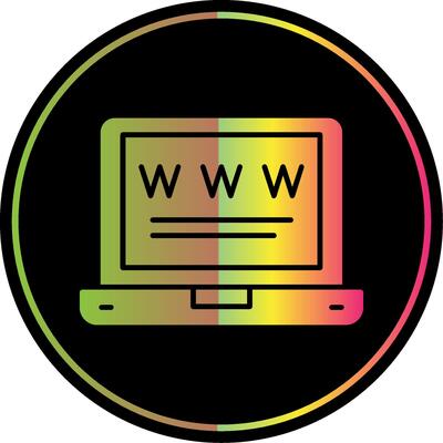 Laptop Glyph Due Color Icon