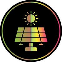 Solar Energy Glyph Due Color Icon vector