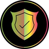 Protect Glyph Due Color Icon vector