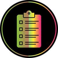 Clipboard Glyph Due Color Icon vector