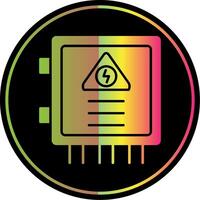 Fuse Box Glyph Due Color Icon vector