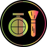 Bronzer Glyph Due Color Icon vector