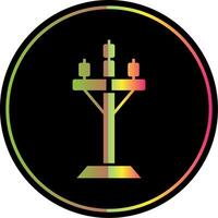 High Voltage Glyph Due Color Icon vector
