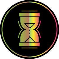 Hour Glass Glyph Due Color Icon vector