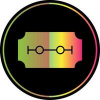 Razor Blade Glyph Due Color Icon vector