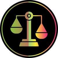 Unfair Glyph Due Color Icon vector
