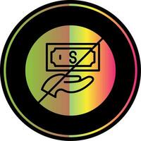 Stop Corruption Glyph Due Color Icon vector