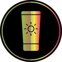 Sun Cream Glyph Due Color Icon vector