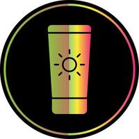 Sun Cream Glyph Due Color Icon vector