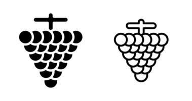 icono de vector de uvas