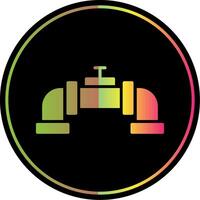 Pipe Glyph Due Color Icon vector