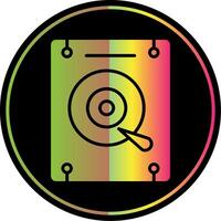 Hard Disk Glyph Due Color Icon vector
