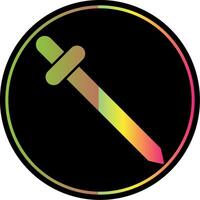 Saber Glyph Due Color Icon vector