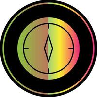 Compass Glyph Due Color Icon vector