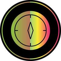 Compass Glyph Due Color Icon vector