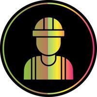 Engineer Glyph Due Color Icon vector