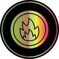 Fire Glyph Due Color Icon vector