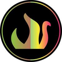 Kraken Glyph Due Color Icon vector