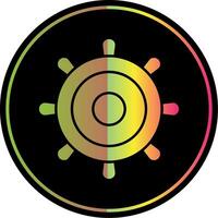 Helm Glyph Due Color Icon vector