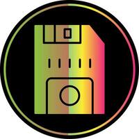 Floppy Disk Glyph Due Color Icon vector