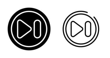 Next Track Button Vector Icon