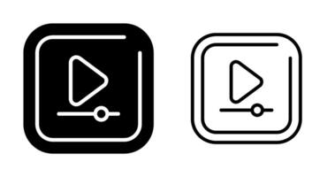 Video Play Square Vector Icon