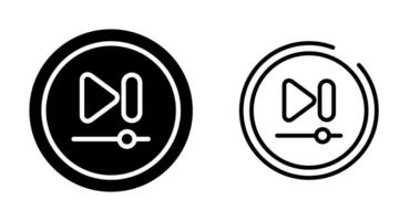 Video Next Track Button Vector Icon