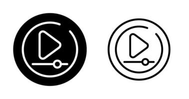 Video Play Circle Vector Icon