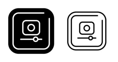 Video Record Square Vector Icon