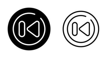 Rewind Circle Vector Icon