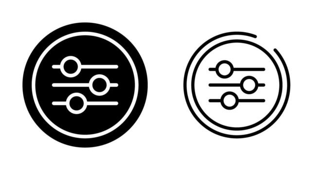 Equalizer Vector Icon