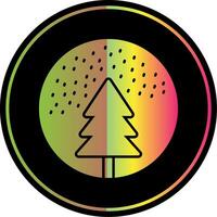 Snow Globe Glyph Due Color Icon vector