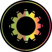 Setting Glyph Due Color Icon vector