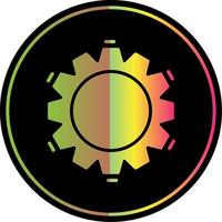 Settings Glyph Due Color Icon vector