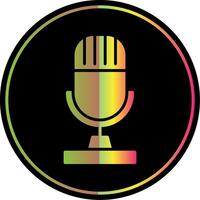 Microphone Glyph Due Color Icon vector