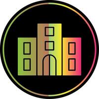 Hotel Glyph Due Color Icon vector