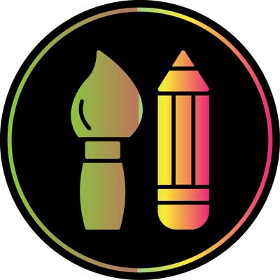 Design Glyph Due Color Icon