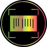 Barcode Glyph Due Color Icon vector