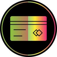 tarjeta glifo debido color icono vector