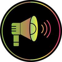 Loud Speaker Glyph Due Color Icon vector