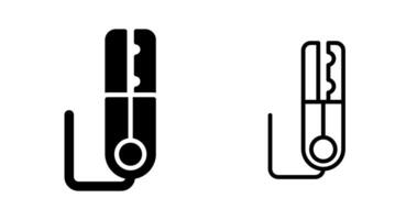 Grounding Clamp Vector Icon