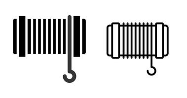 cable tracción cuerda vector icono