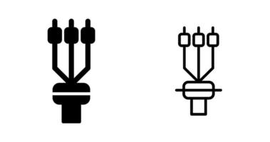 cable terminación manga vector icono