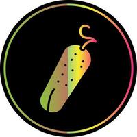 Pickle Glyph Due Color Icon vector