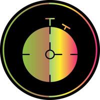 Chronometer Glyph Due Color Icon vector