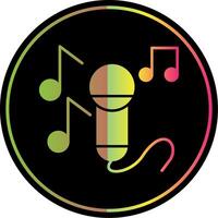 Sing Glyph Due Color Icon vector